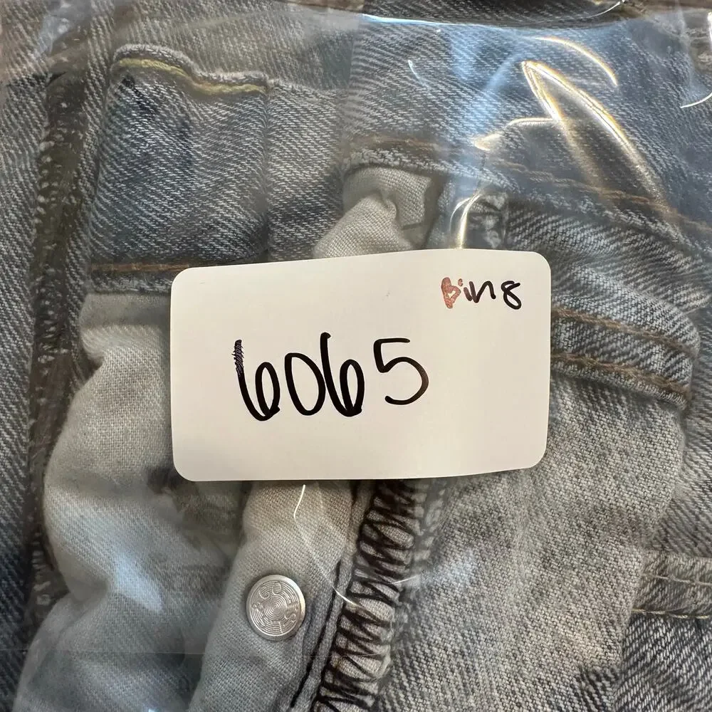 SAMI MIRO VINTAGE Women's Porterhouse Long Denim Short Size XS